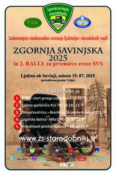 Plakat za 17. mednarodno srečanje ljubiteljev starih vozil